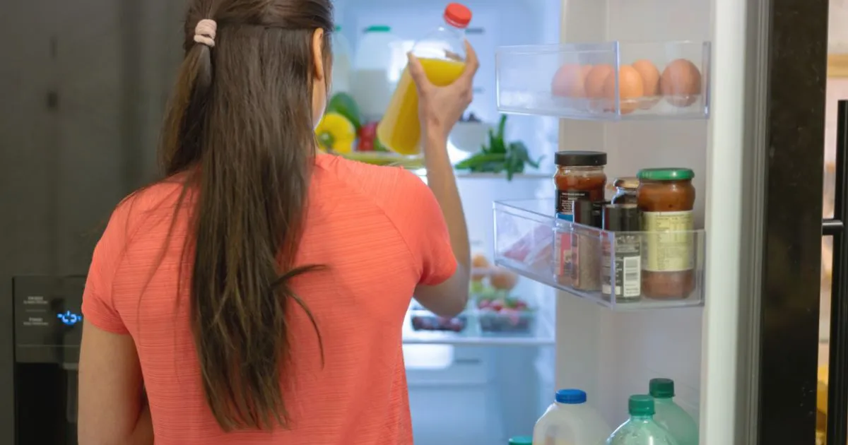 Givre à l'intérieur d'un congélateur